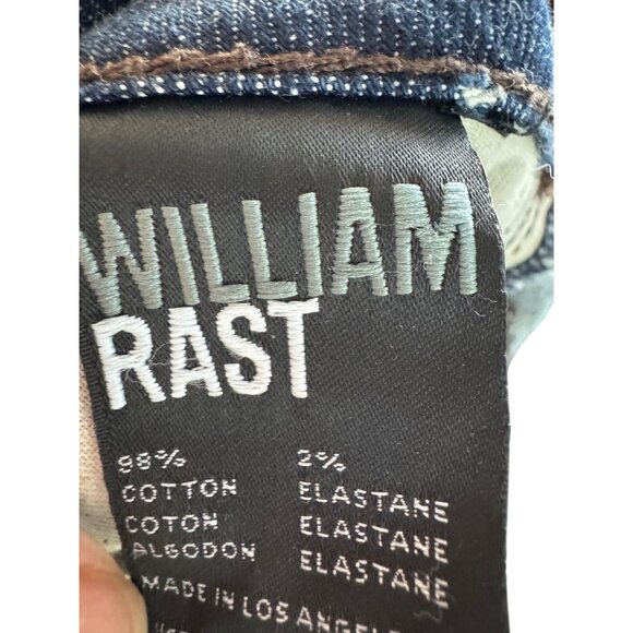 William Rast Baby Bootcut Jeans Size 31 Dark Wash Mid Rise Stretch Denim Women - Picture 4 of 6